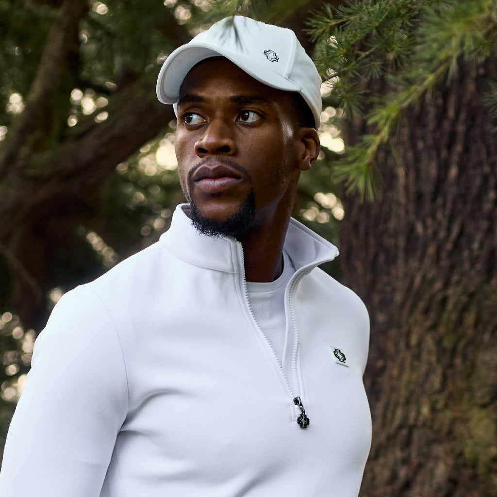 The Ravello Quarter Zip | White