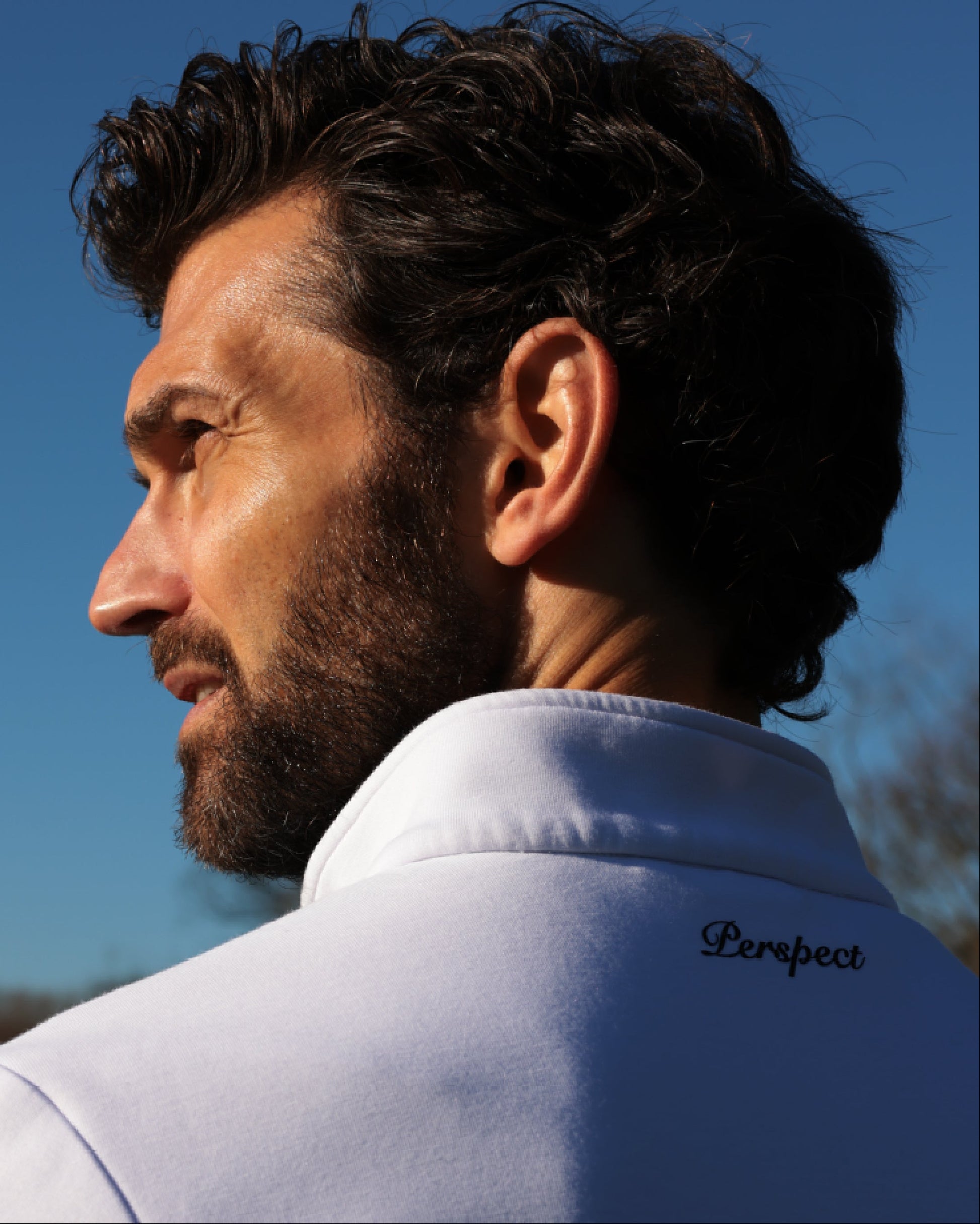 The Ravello Quarter Zip | White