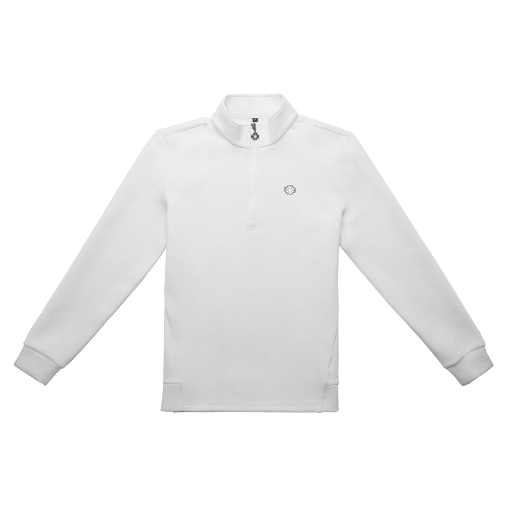 The Ravello Quarter Zip | White