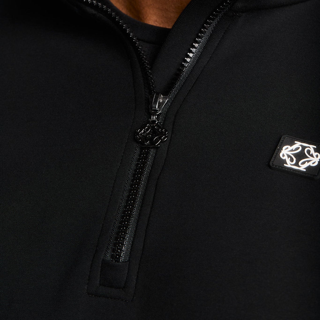 The Ravello Quarter Zip | Black