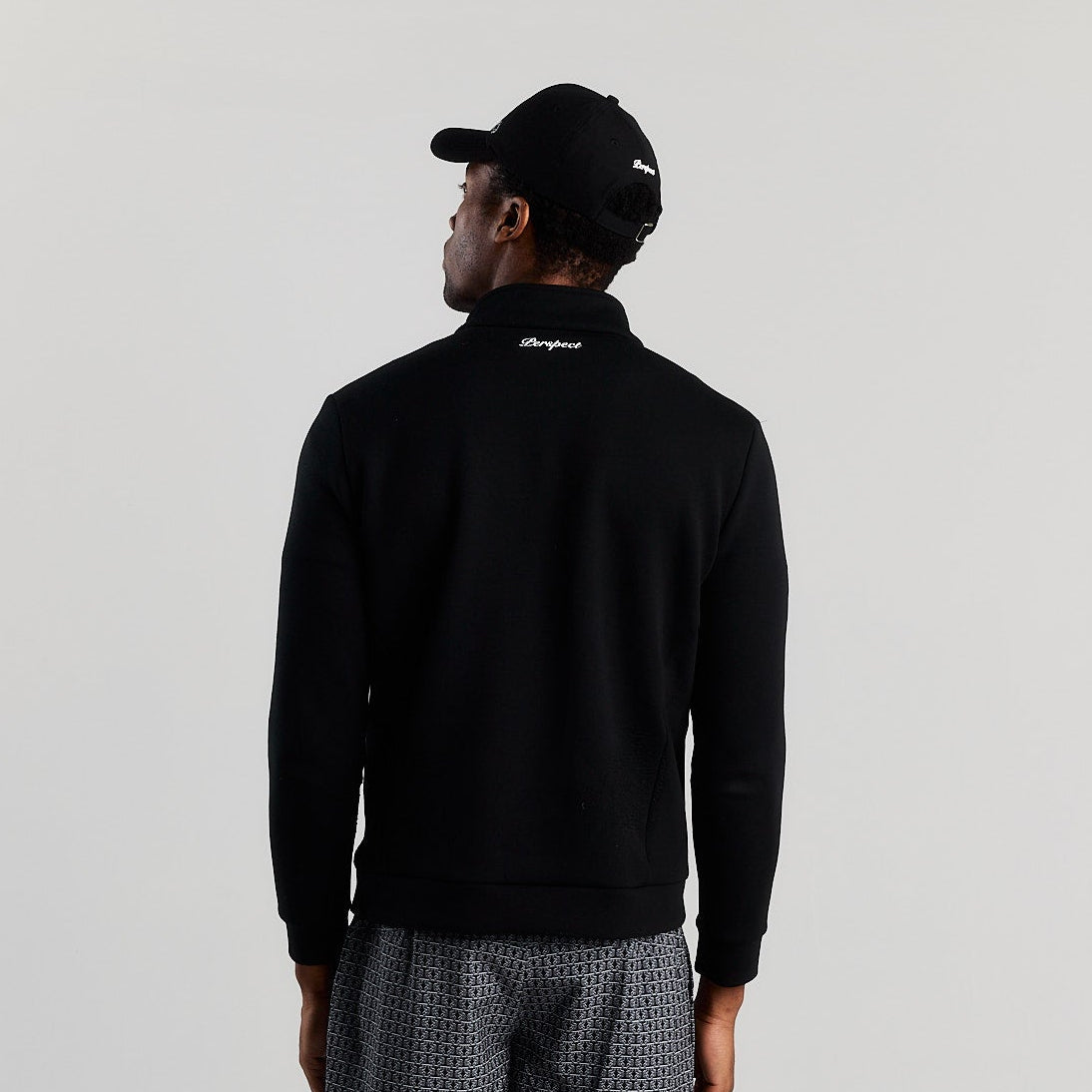 The Ravello Quarter Zip | Black