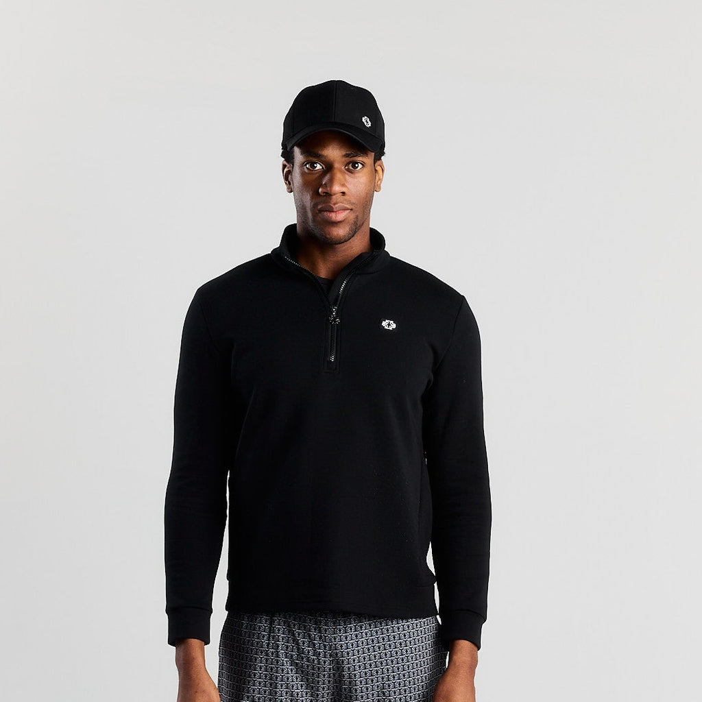 The Ravello Quarter Zip | Black