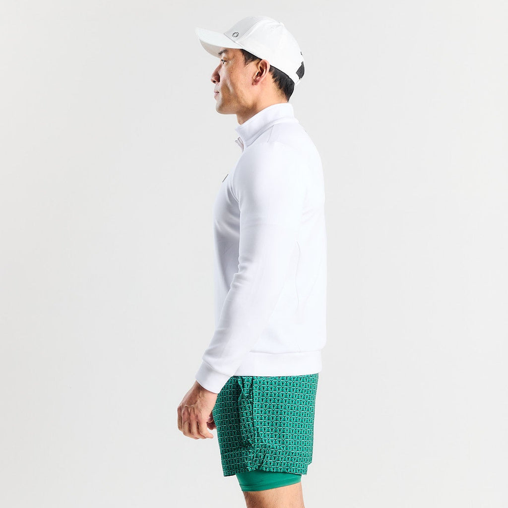 The Ravello Quarter Zip | White